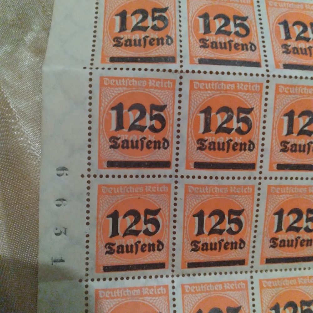 German inflation stamps